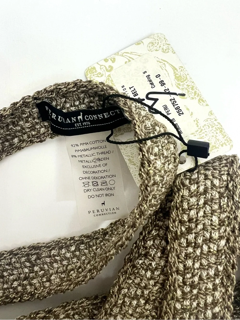 Peruvian Connection Breakers Belt S/M